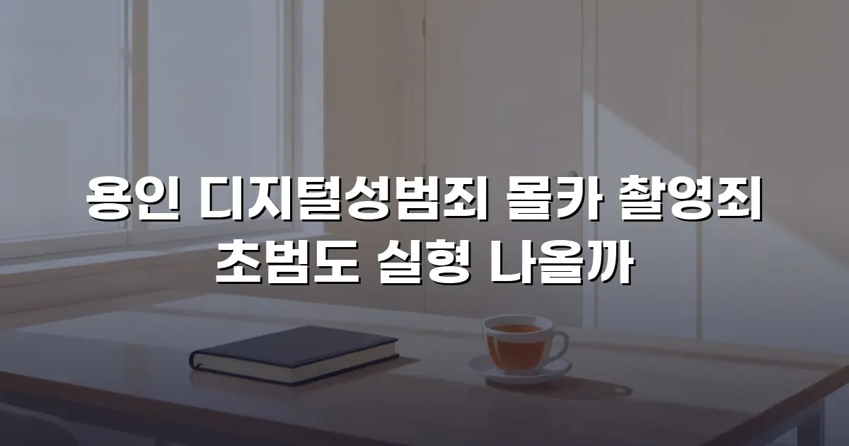 용인 디지털성범죄 몰카 촬영죄 초범도 실형 나올까