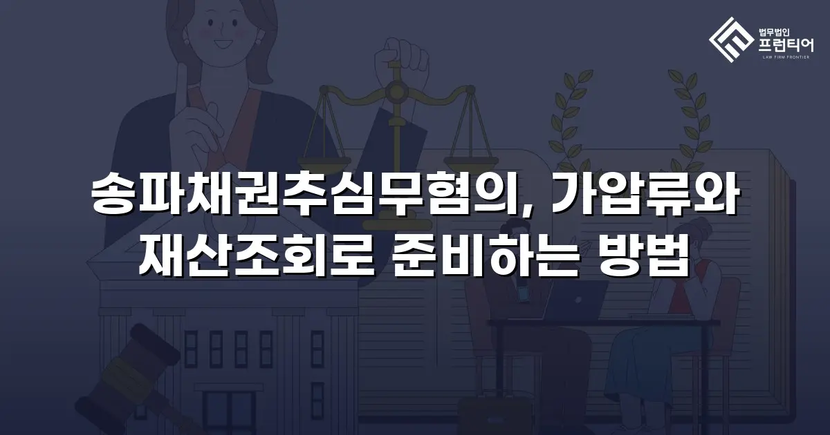 송파채권추심무혐의, 가압류와 재산조회로 준비하는 방법