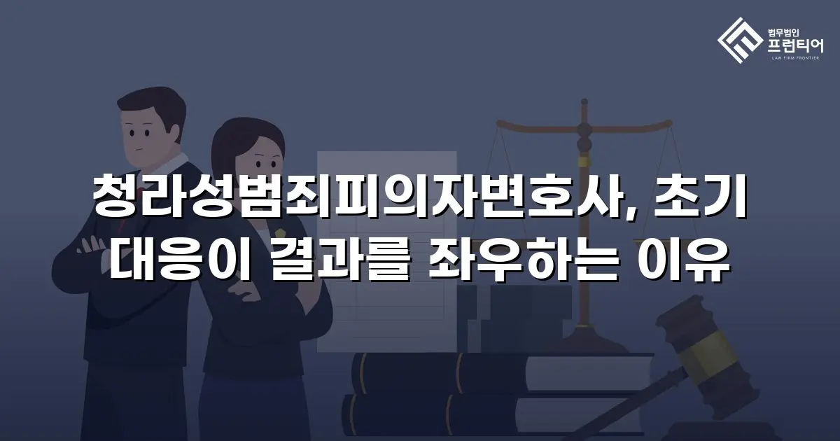 청라성범죄피의자변호사, 초기 대응이 결과를 좌우하는 이유