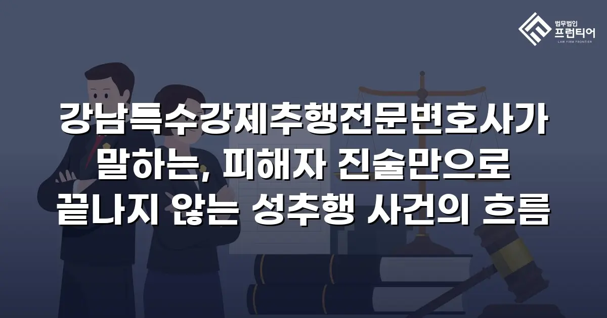 강남특수강제추행전문변호사가 말하는, 피해자 진술만으로 끝나지 않는 성추행 사건의 흐름
