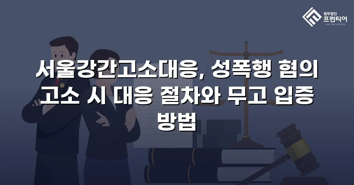 서울강간고소대응, 성폭행 혐의 고소 시 대응 절차와 무고 입증 방법
