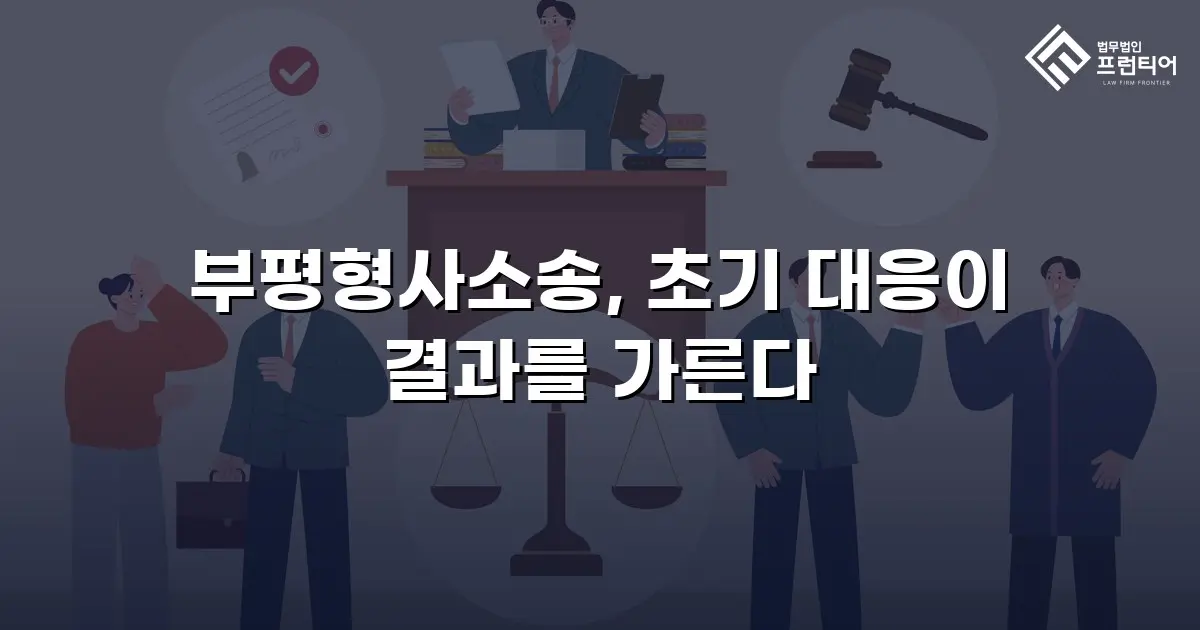 부평형사소송, 초기 대응이 결과를 가른다