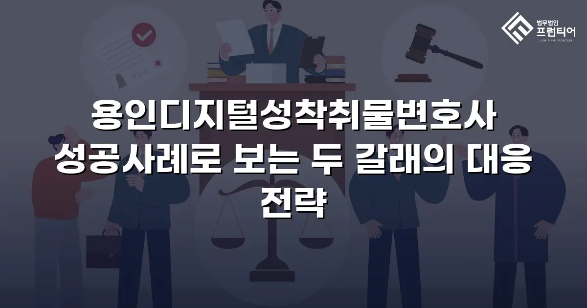 용인디지털성착취물변호사 성공사례로 보는 두 갈래의 대응 전략