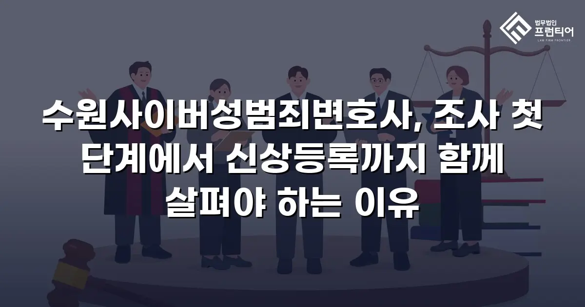 수원사이버성범죄변호사, 조사 첫 단계에서 신상등록까지 함께 살펴야 하는 이유