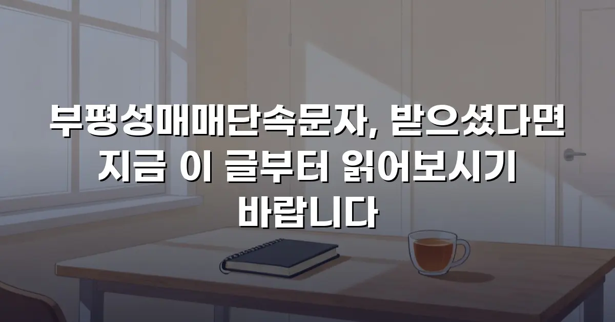 부평성매매단속문자, 받으셨다면 지금 이 글부터 읽어보시기 바랍니다