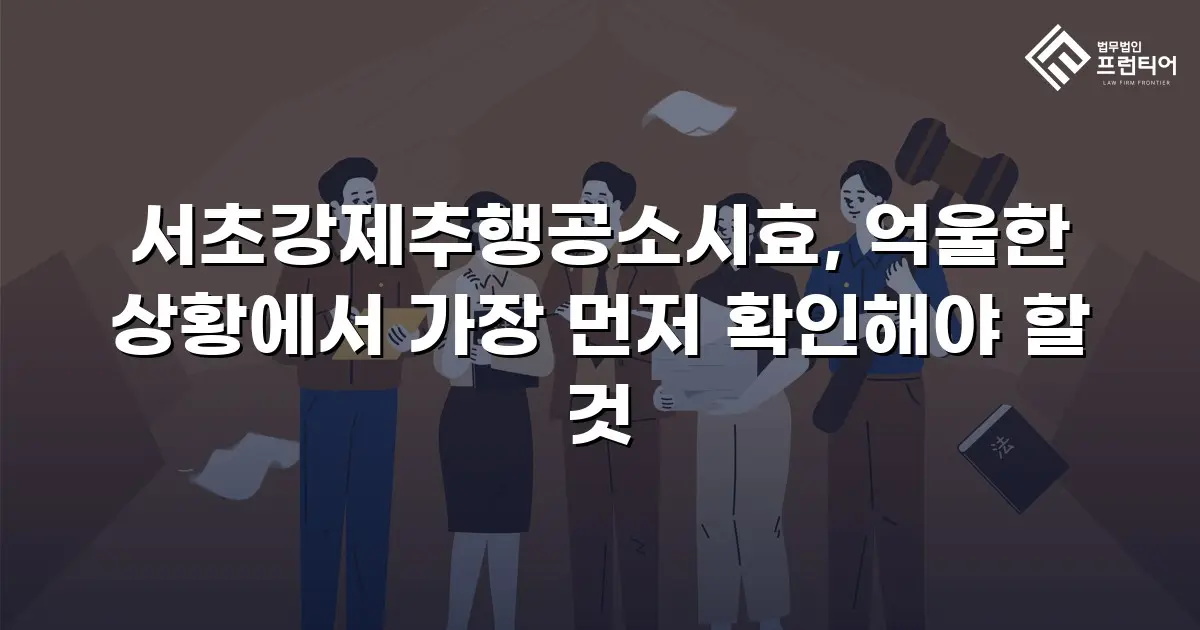 서초강제추행공소시효, 억울한 상황에서 가장 먼저 확인해야 할 것
