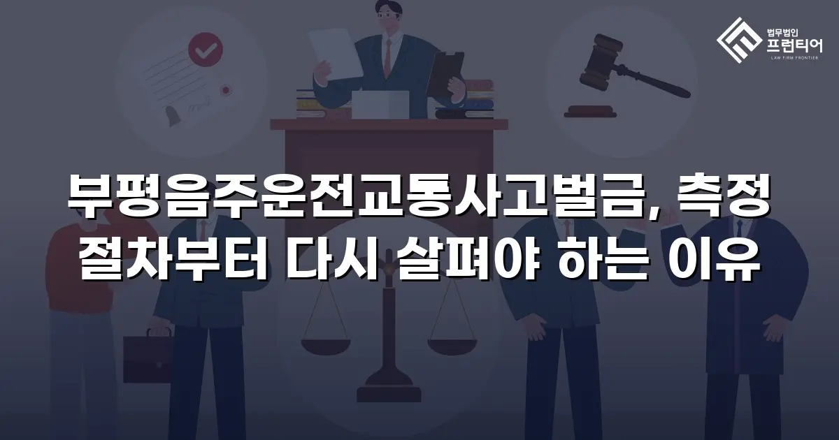 부평음주운전교통사고벌금, 측정 절차부터 다시 살펴야 하는 이유