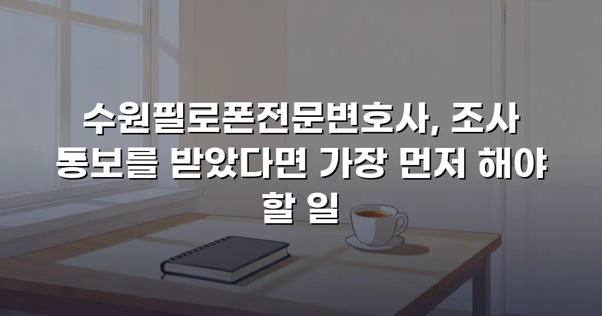 수원필로폰전문변호사, 조사 통보를 받았다면 가장 먼저 해야 할 일