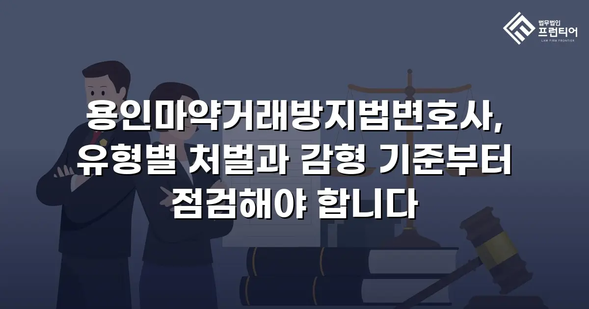 용인마약거래방지법변호사, 유형별 처벌과 감형 기준부터 점검해야 합니다