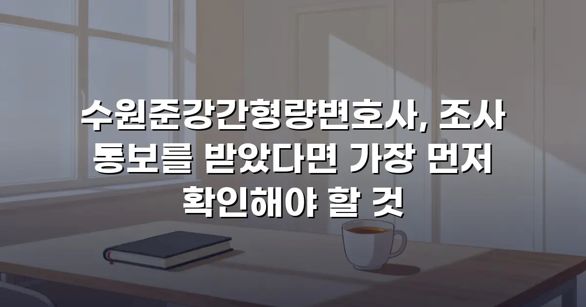 수원준강간형량변호사, 조사 통보를 받았다면 가장 먼저 확인해야 할 것