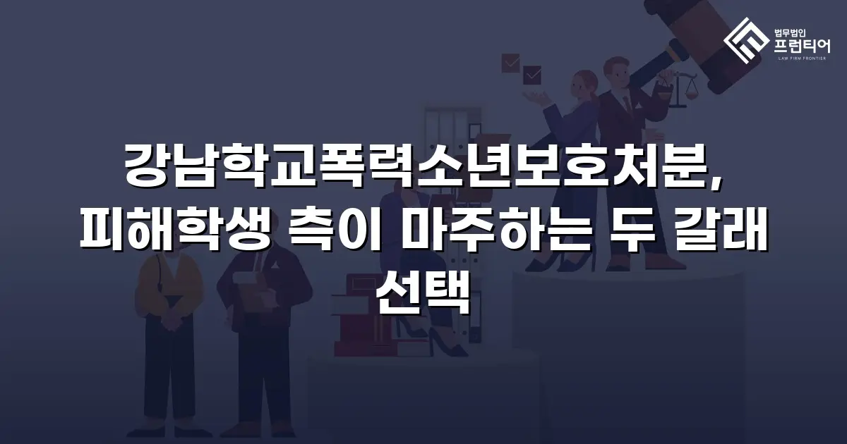 강남학교폭력소년보호처분, 피해학생 측이 마주하는 두 갈래 선택