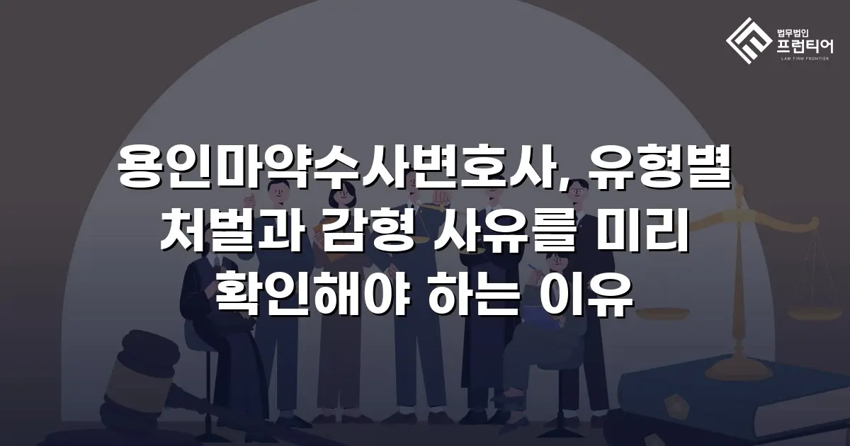 용인마약수사변호사, 유형별 처벌과 감형 사유를 미리 확인해야 하는 이유