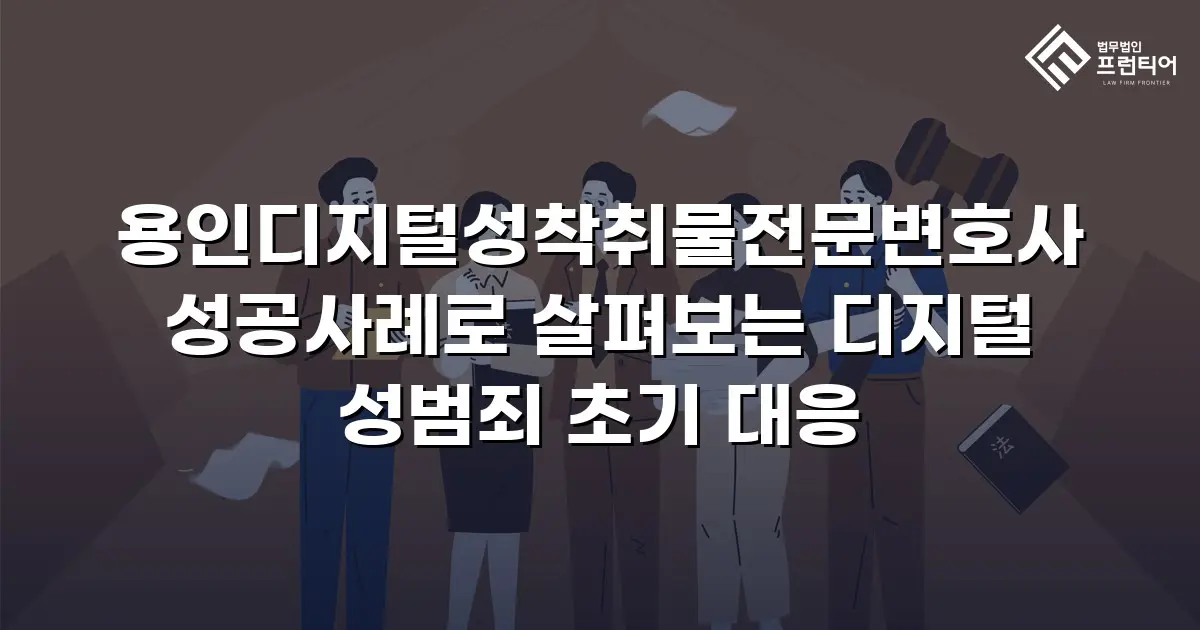 용인디지털성착취물전문변호사 성공사례로 살펴보는 디지털 성범죄 초기 대응