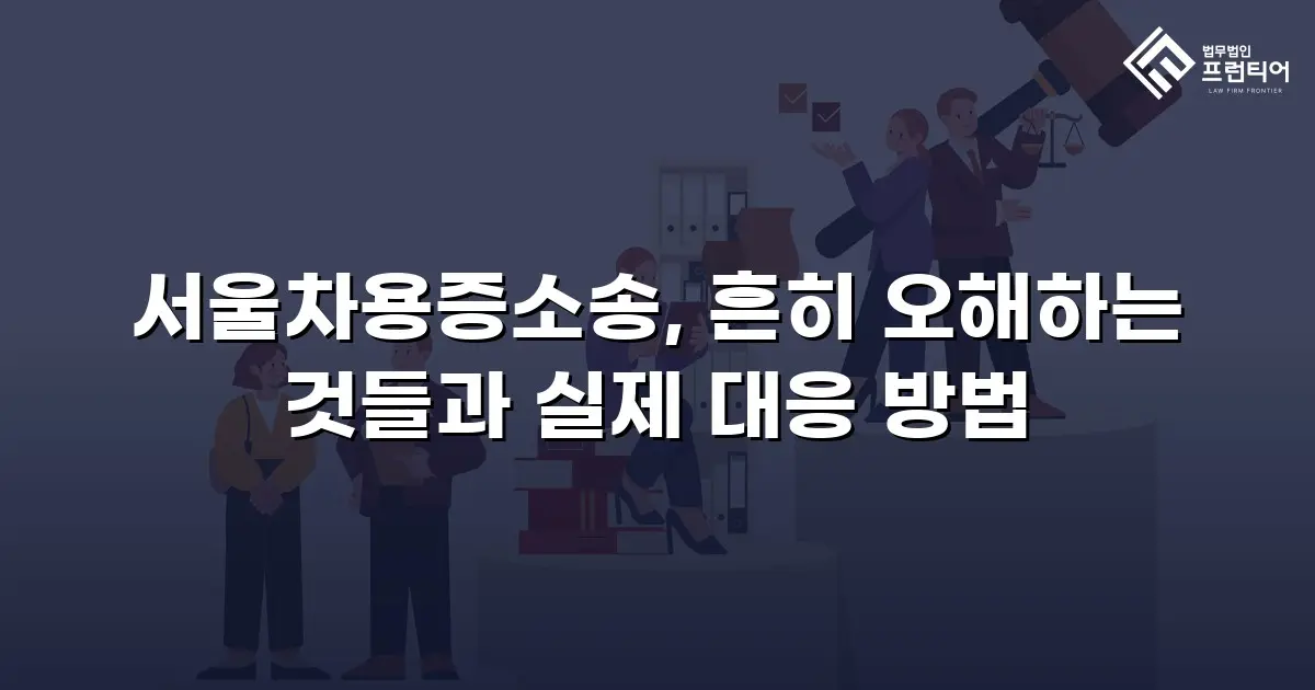 서울차용증소송, 흔히 오해하는 것들과 실제 대응 방법