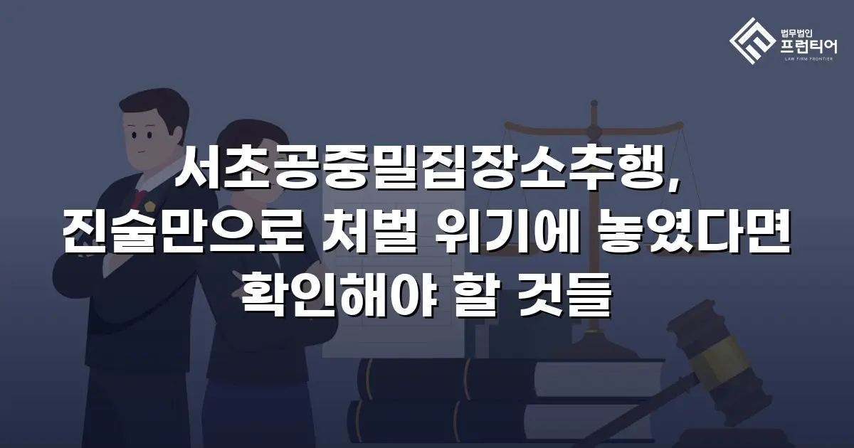 서초공중밀집장소추행, 진술만으로 처벌 위기에 놓였다면 확인해야 할 것들