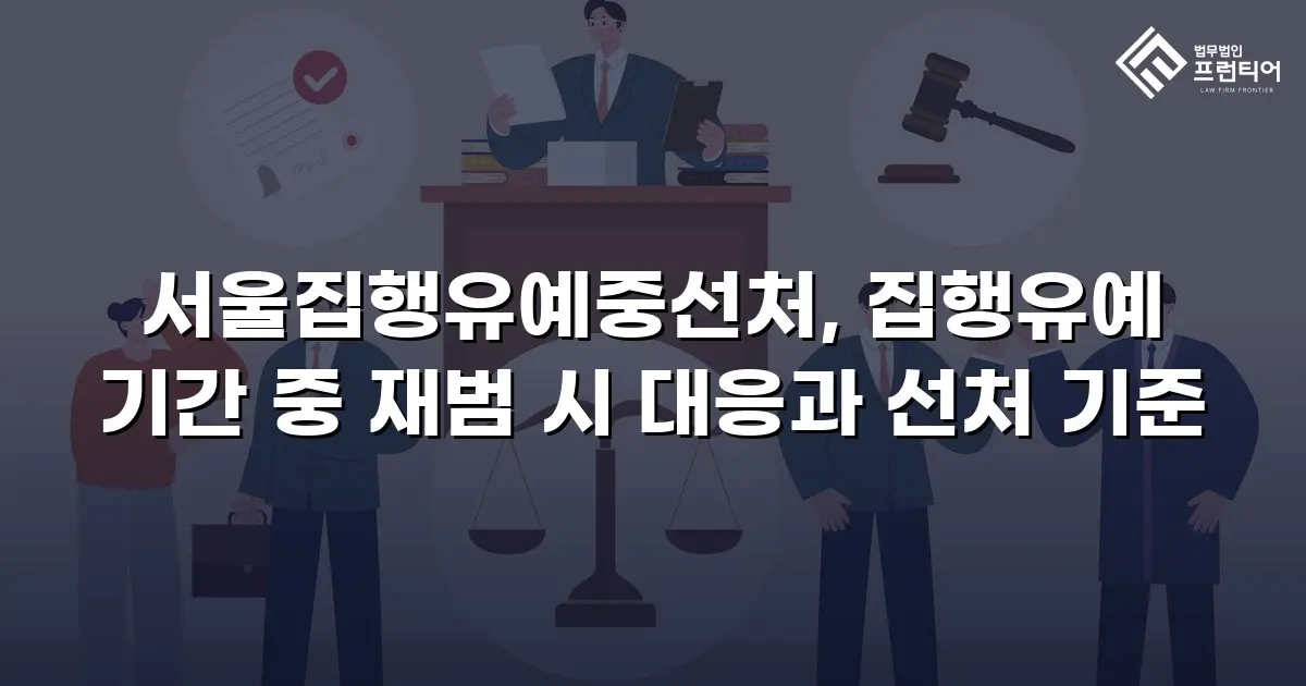 서울집행유예중선처, 집행유예 기간 중 재범 시 대응과 선처 기준