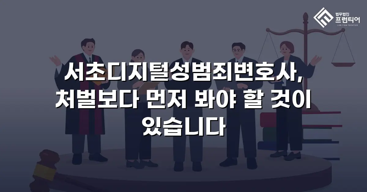 서초디지털성범죄변호사, 처벌보다 먼저 봐야 할 것이 있습니다