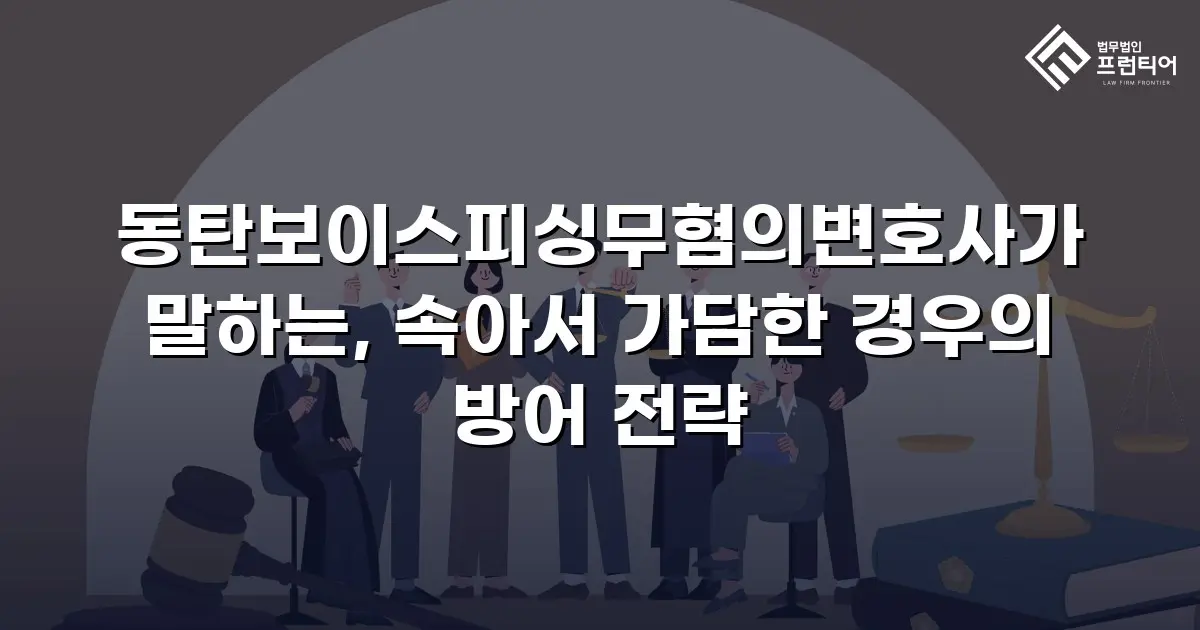 동탄보이스피싱무혐의변호사가 말하는, 속아서 가담한 경우의 방어 전략