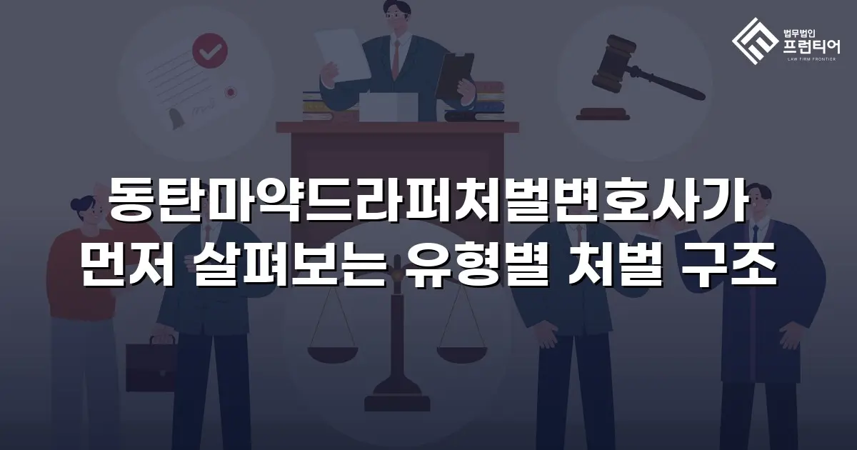 동탄마약드라퍼처벌변호사가 먼저 살펴보는 유형별 처벌 구조