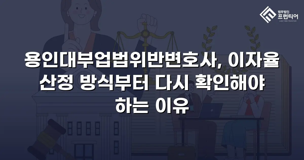 용인대부업법위반변호사, 이자율 산정 방식부터 다시 확인해야 하는 이유