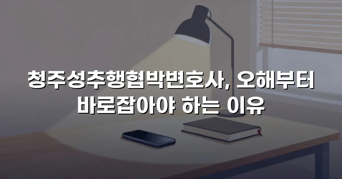 청주성추행협박변호사, 오해부터 바로잡아야 하는 이유