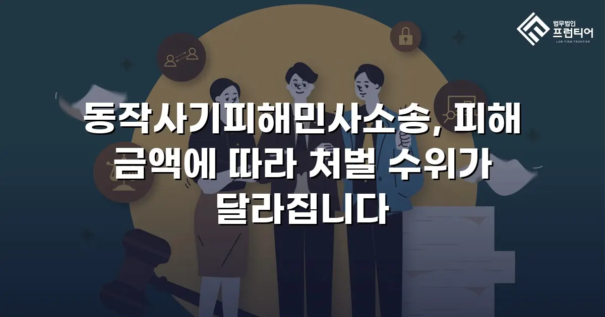 동작사기피해민사소송, 피해 금액에 따라 처벌 수위가 달라집니다