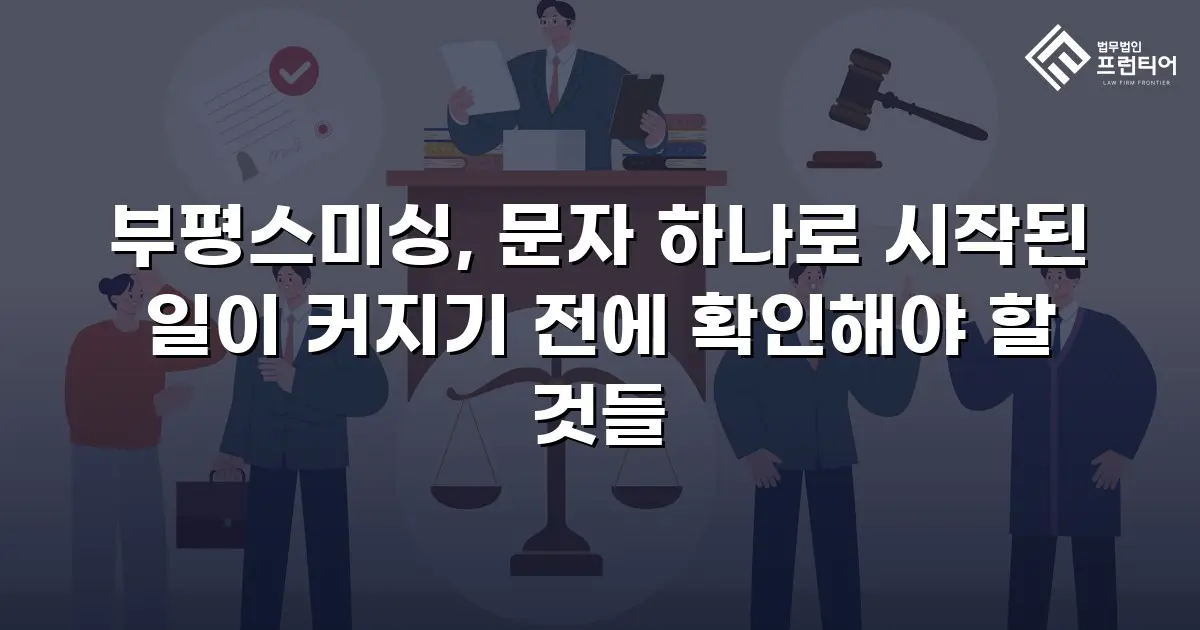 부평스미싱, 문자 하나로 시작된 일이 커지기 전에 확인해야 할 것들