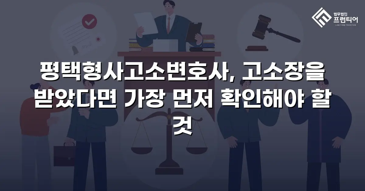 평택형사고소변호사, 고소장을 받았다면 가장 먼저 확인해야 할 것