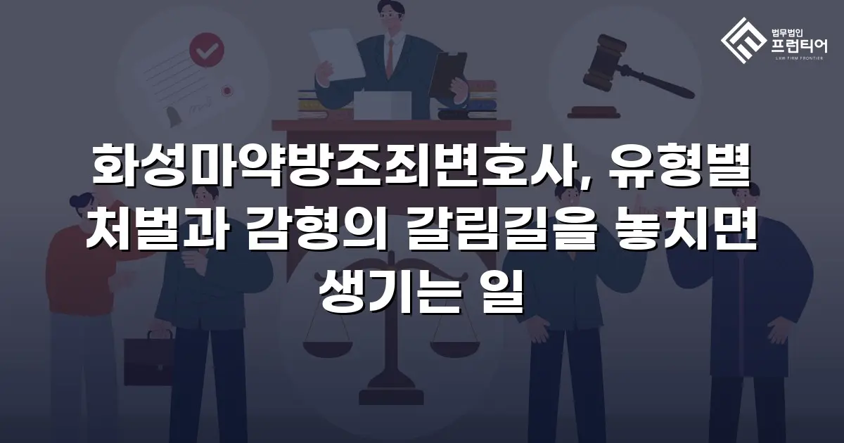 화성마약방조죄변호사, 유형별 처벌과 감형의 갈림길을 놓치면 생기는 일
