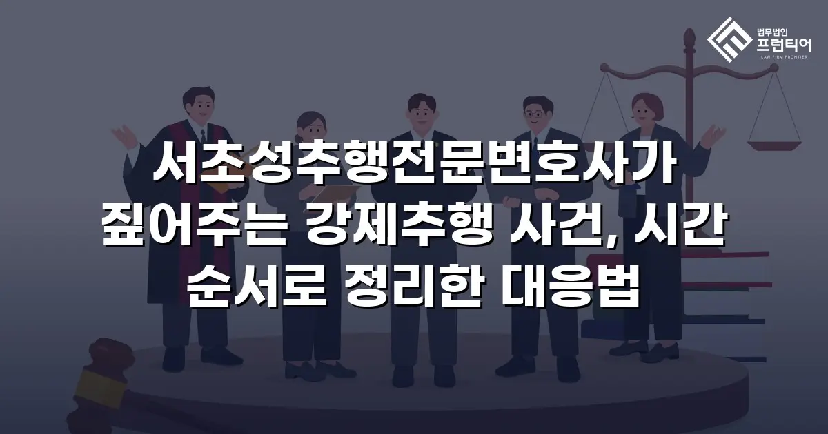 서초성추행전문변호사가 짚어주는 강제추행 사건, 시간 순서로 정리한 대응법