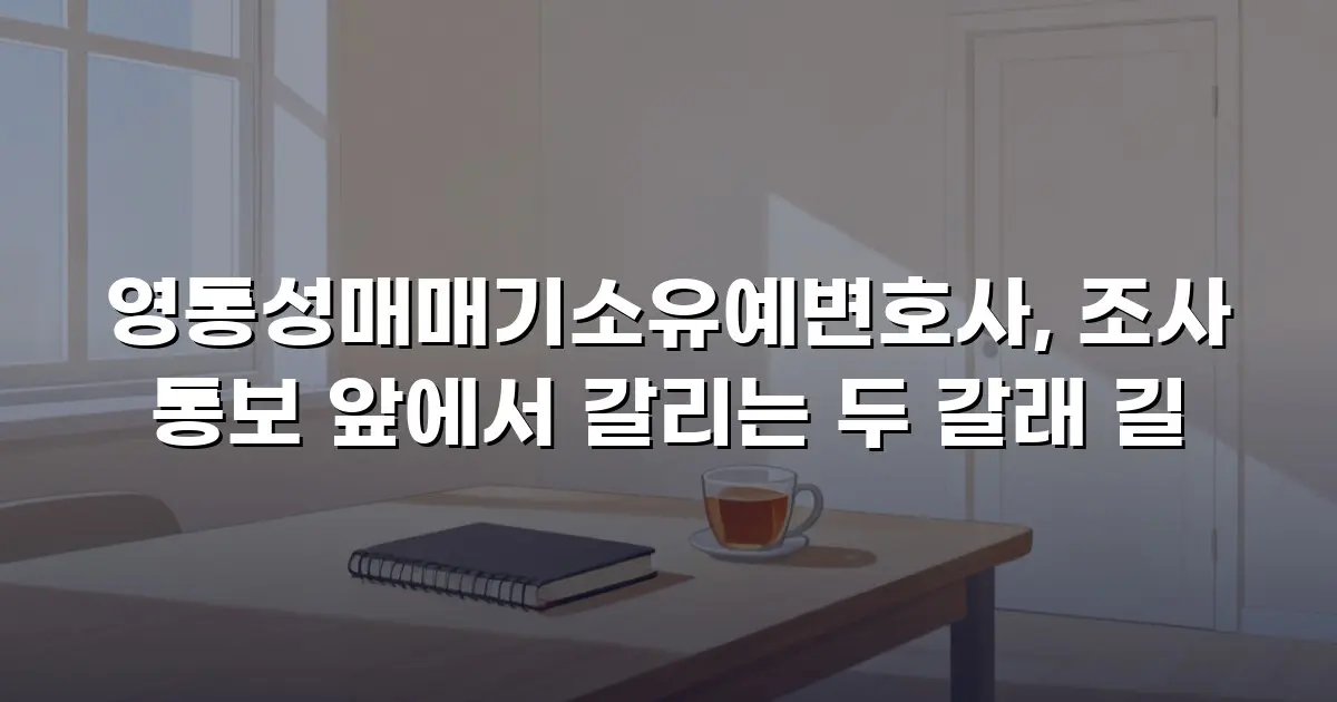 영통성매매기소유예변호사, 조사 통보 앞에서 갈리는 두 갈래 길