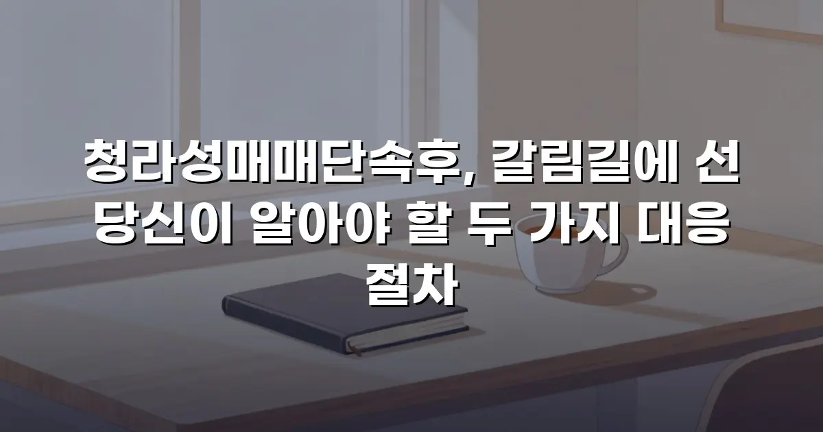 청라성매매단속후, 갈림길에 선 당신이 알아야 할 두 가지 대응 절차
