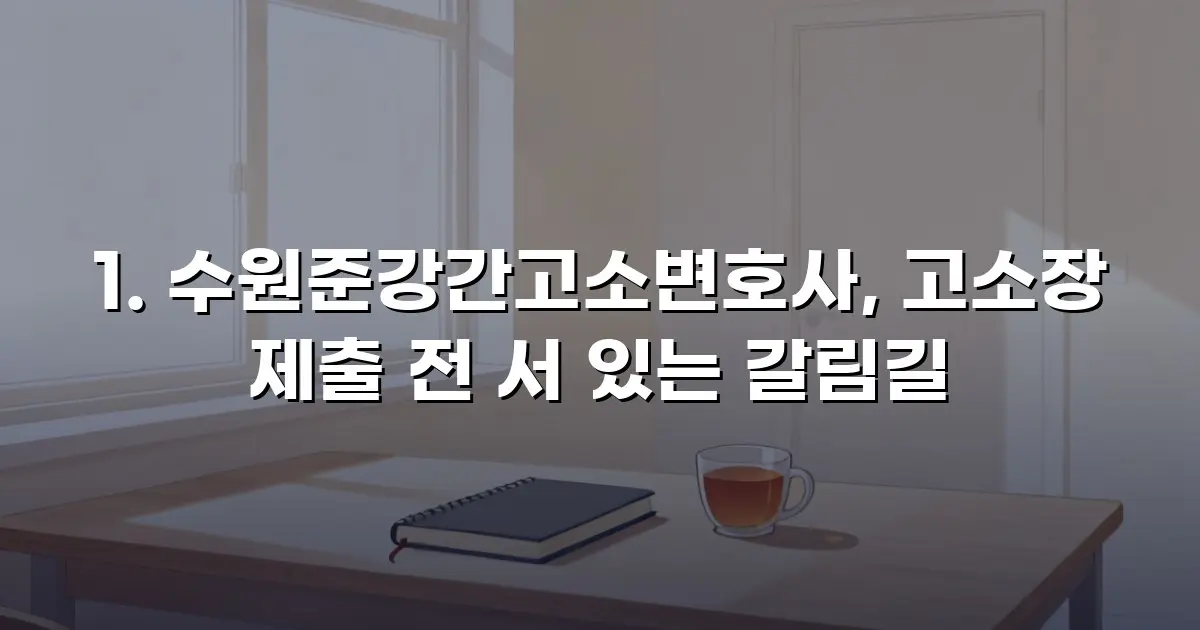 수원준강간고소변호사, 고소장 제출 전 서 있는 갈림길