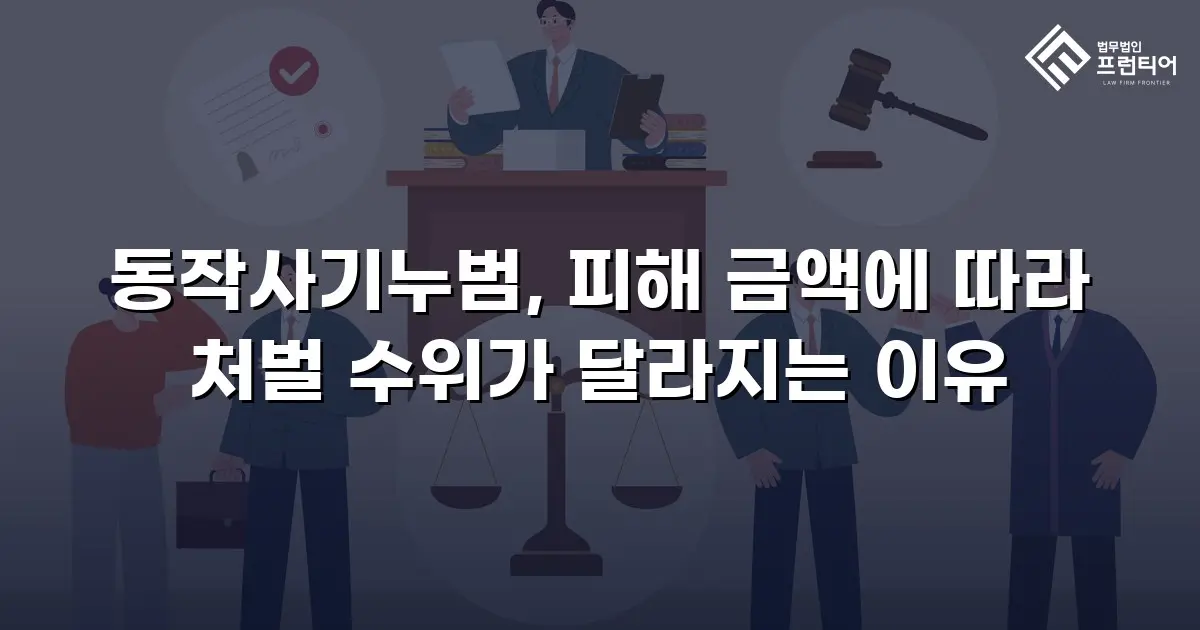 동작사기누범, 피해 금액에 따라 처벌 수위가 달라지는 이유