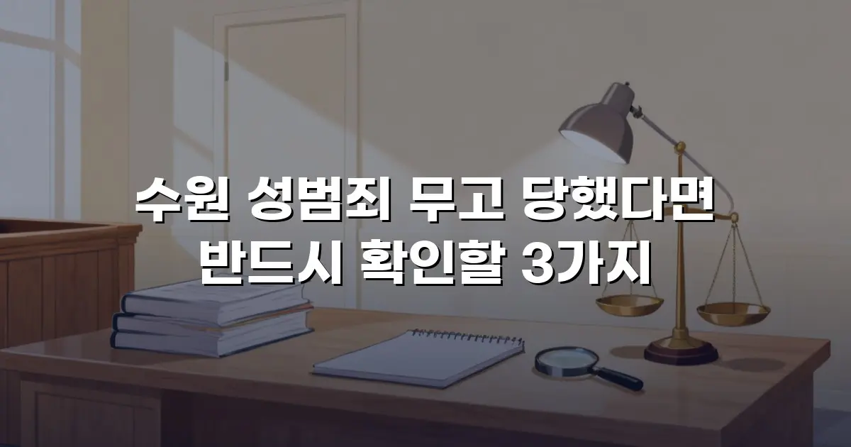 수원 성범죄 무고 당했다면 반드시 확인할 3가지