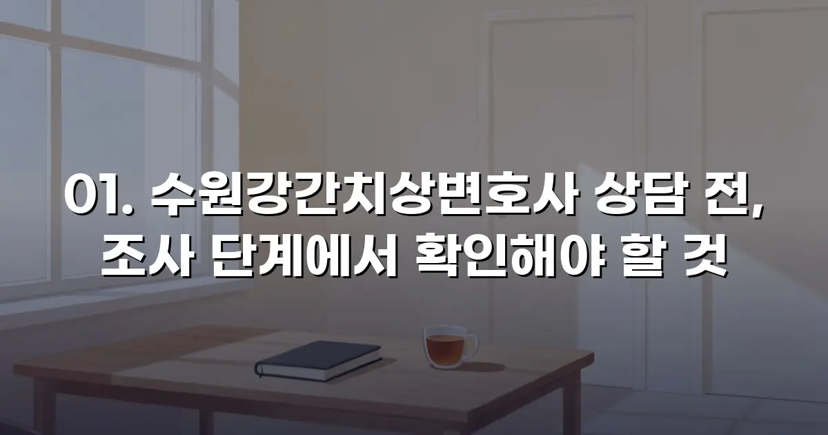 01. 수원강간치상변호사 상담 전, 조사 단계에서 확인해야 할 것