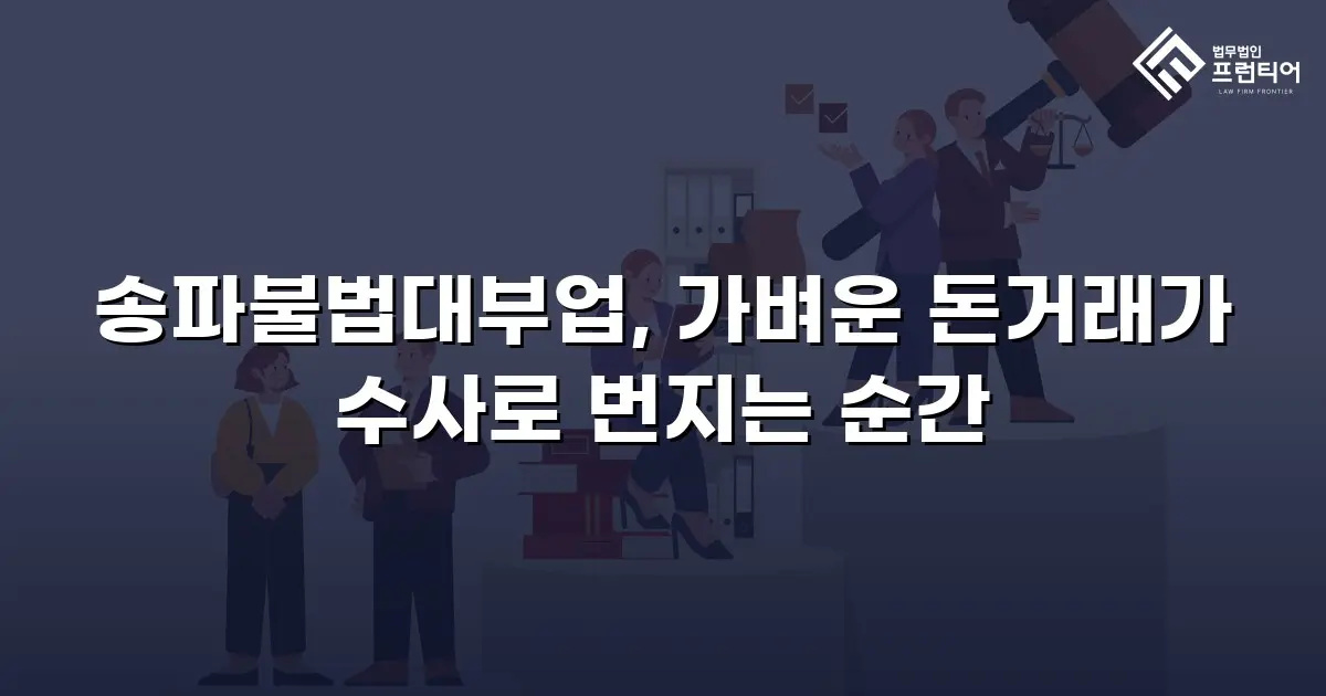 송파불법대부업, 가벼운 돈거래가 수사로 번지는 순간