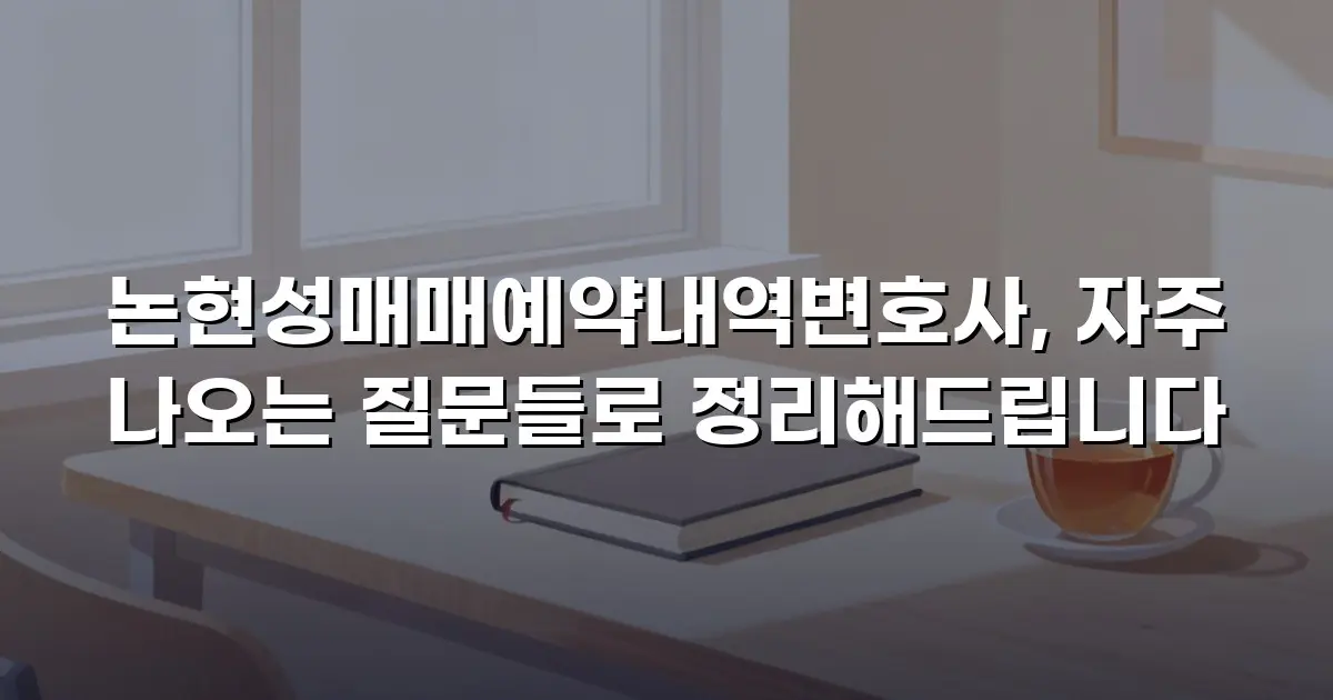 논현성매매예약내역변호사, 자주 나오는 질문들로 정리해드립니다