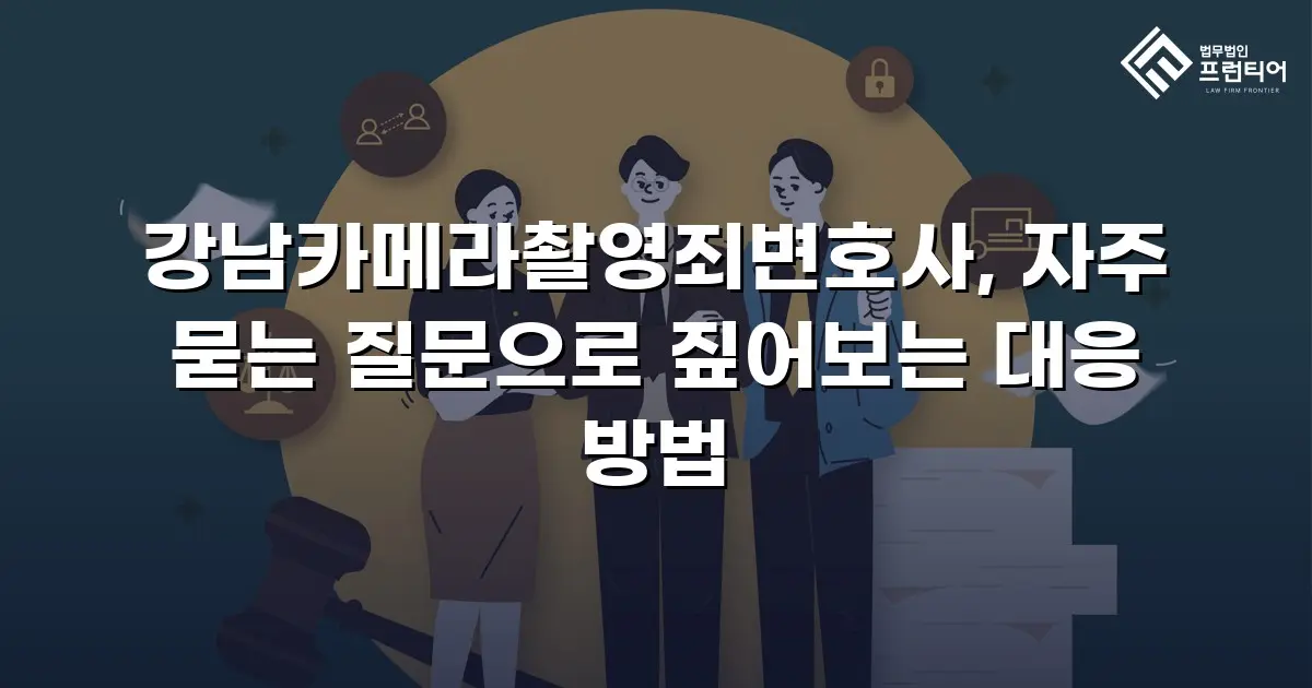 강남카메라촬영죄변호사, 자주 묻는 질문으로 짚어보는 대응 방법
