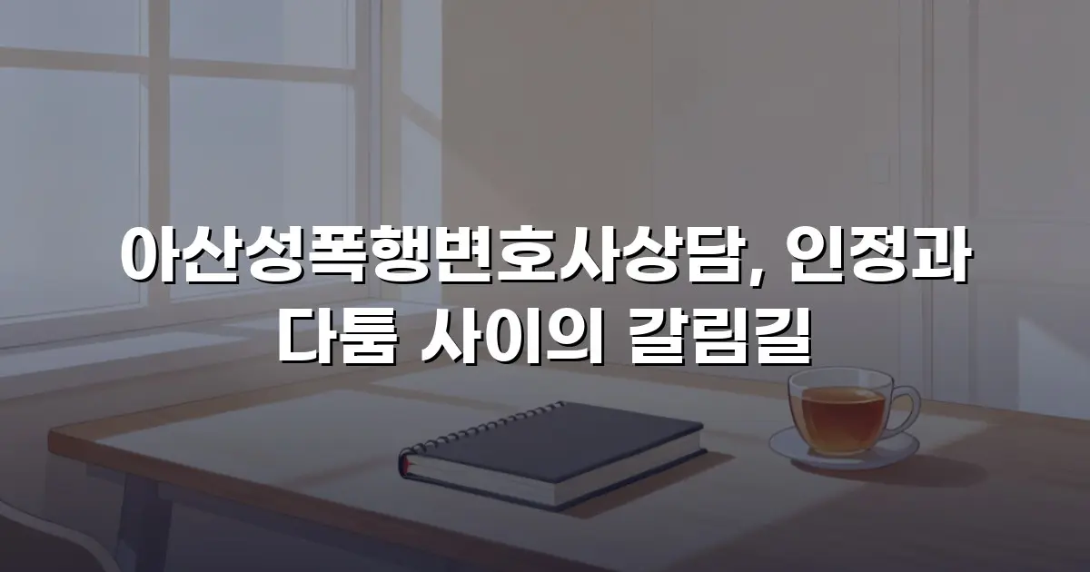 아산성폭행변호사상담, 인정과 다툼 사이의 갈림길