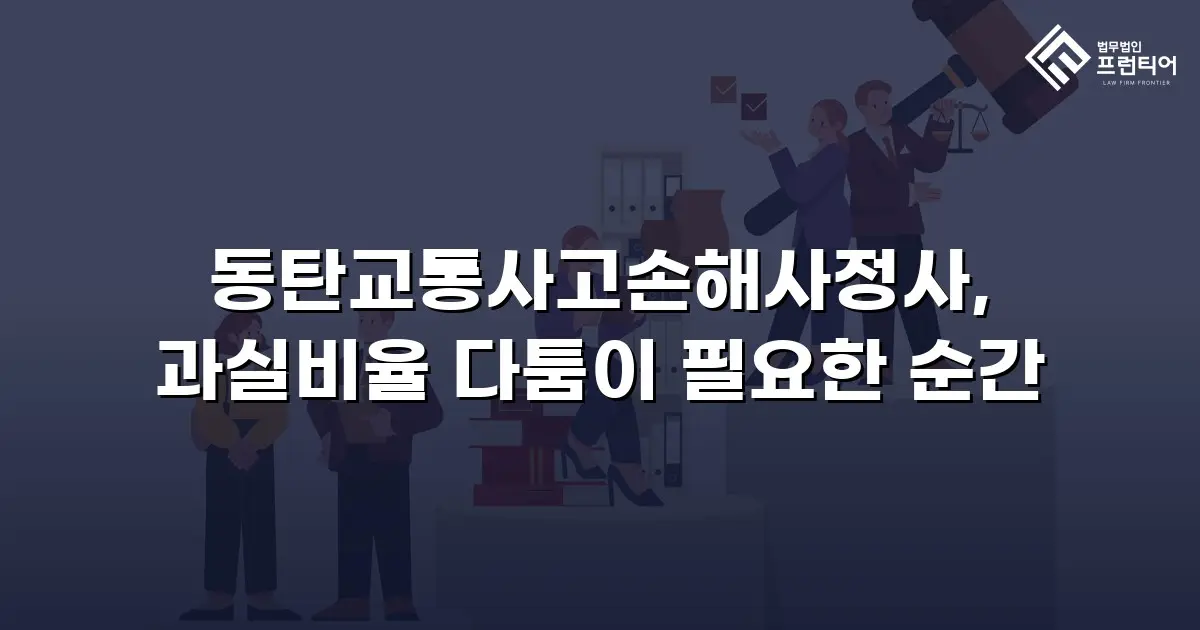 동탄교통사고손해사정사, 과실비율 다툼이 필요한 순간
