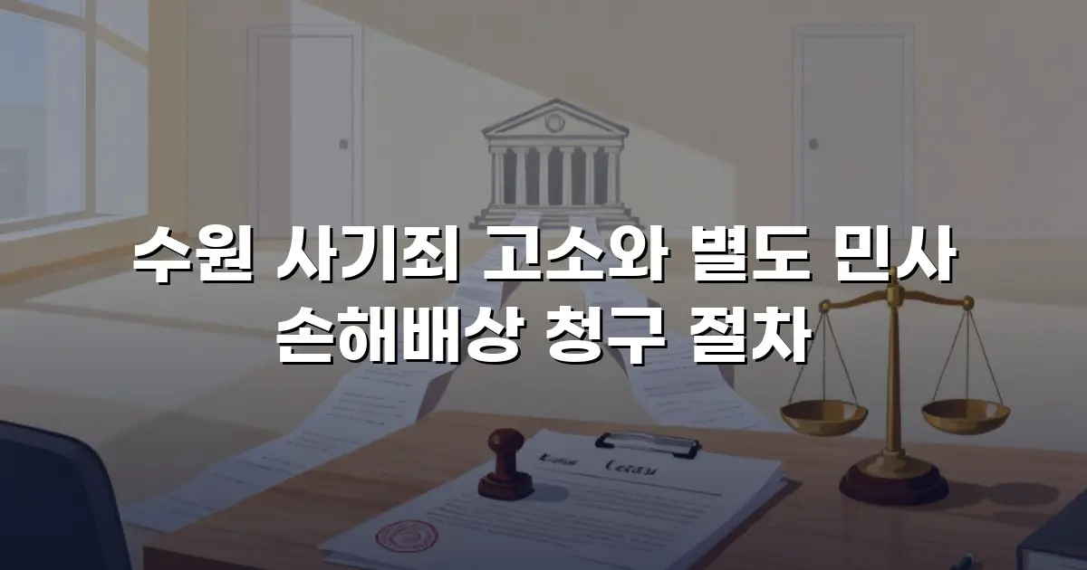 수원 사기죄 고소와 별도 민사 손해배상 청구 절차