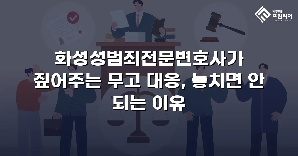 화성성범죄전문변호사가 짚어주는 무고 대응, 놓치면 안 되는 이유