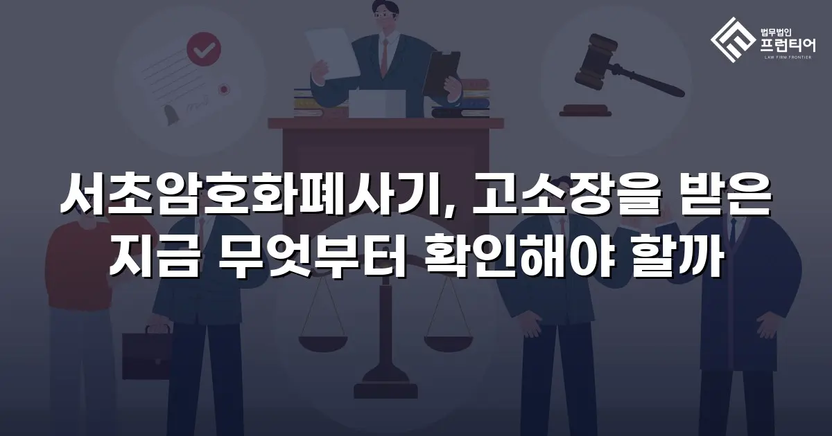 서초암호화폐사기, 고소장을 받은 지금 무엇부터 확인해야 할까