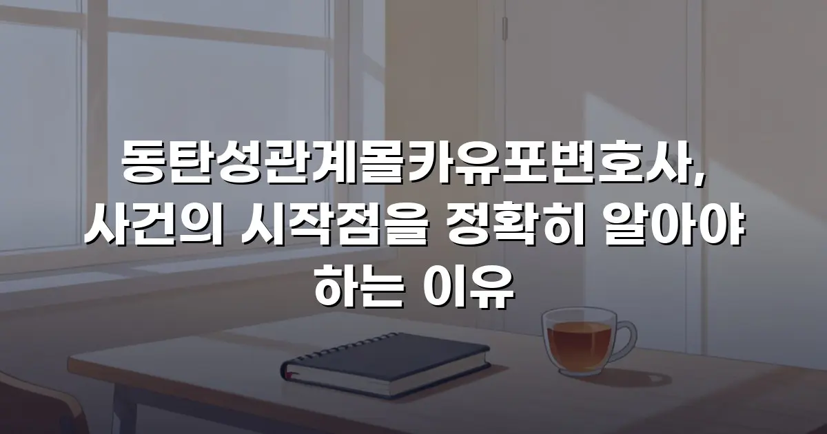 동탄성관계몰카유포변호사, 사건의 시작점을 정확히 알아야 하는 이유