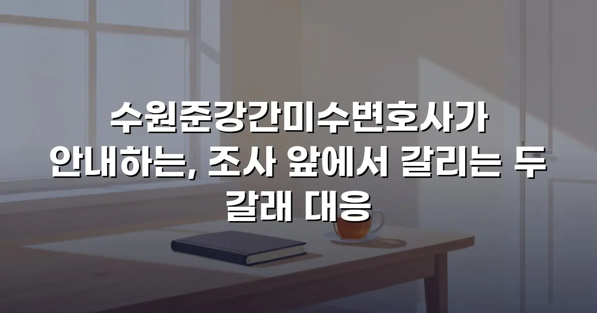 수원준강간미수변호사가 안내하는, 조사 앞에서 갈리는 두 갈래 대응