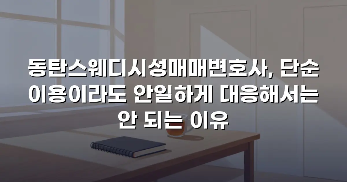동탄스웨디시성매매변호사, 단순 이용이라도 안일하게 대응해서는 안 되는 이유