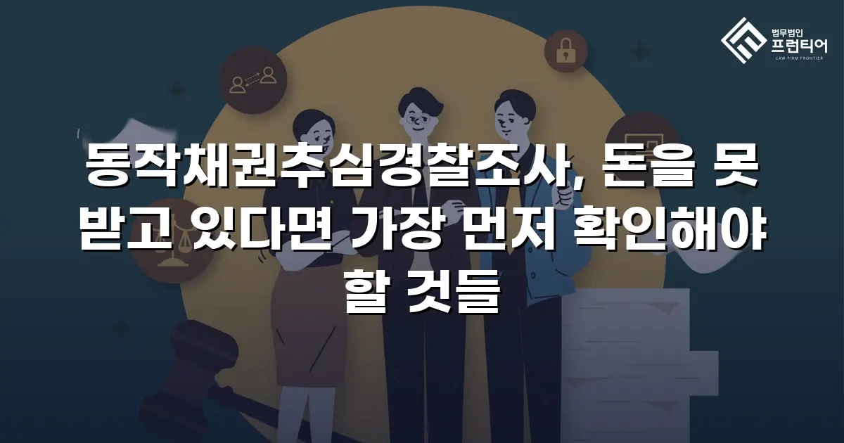 동작채권추심경찰조사, 돈을 못 받고 있다면 가장 먼저 확인해야 할 것들