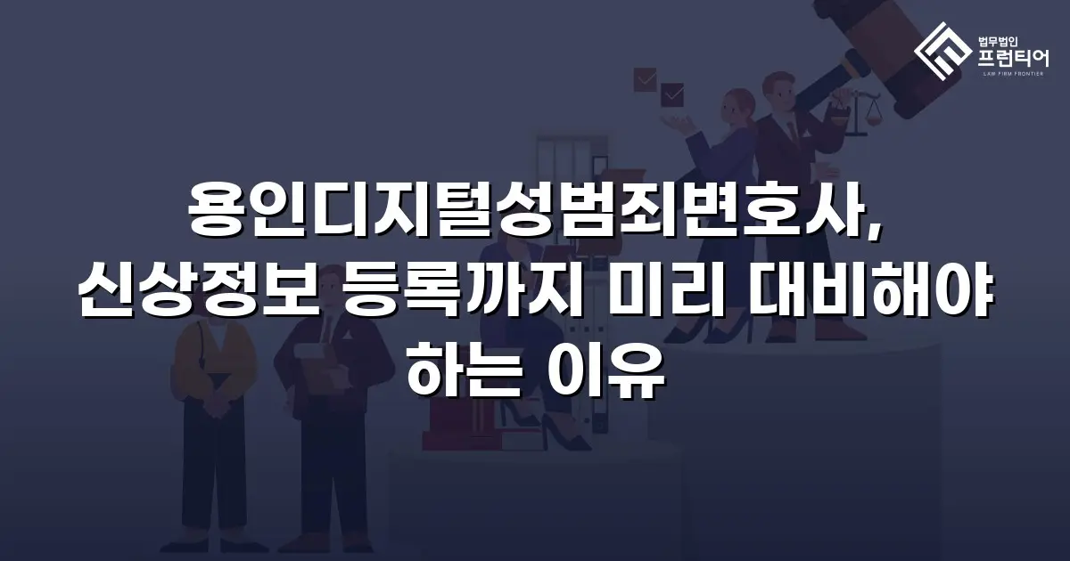 용인디지털성범죄변호사, 신상정보 등록까지 미리 대비해야 하는 이유