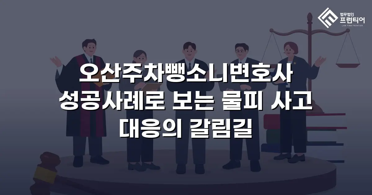 오산주차뺑소니변호사 성공사례로 보는 물피 사고 대응의 갈림길